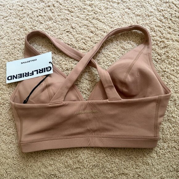 Girlfriend Collective Cassandra V-neck Bra in 'Route' - Picture 2 of 2